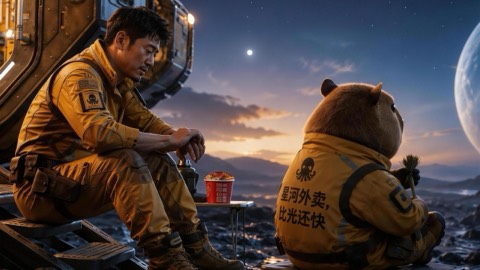 星河外卖员 (Galactic Delivery Rider) poster